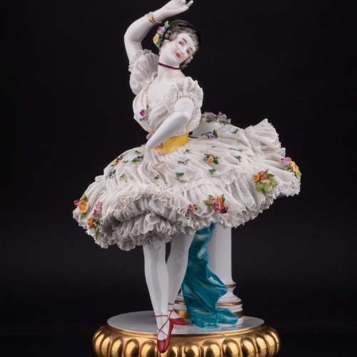 Балерина, кружевная, Volkstedt, Германия, кон. 19 в