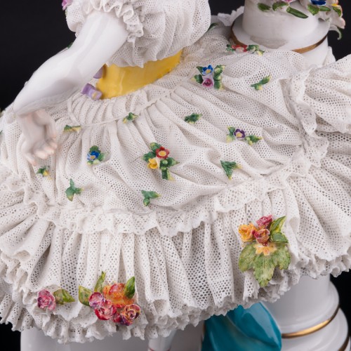 Балерина, кружевная, Volkstedt, Германия, кон. 19 в