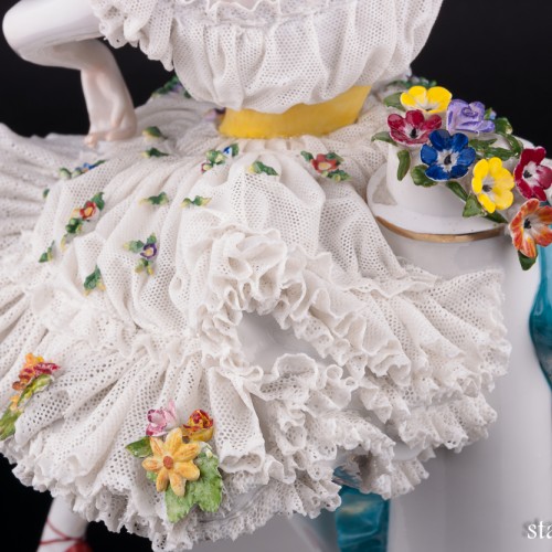 Балерина, кружевная, Volkstedt, Германия, кон. 19 в