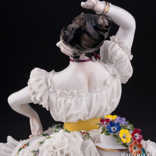 Балерина, кружевная, Volkstedt, Германия, кон. 19 в