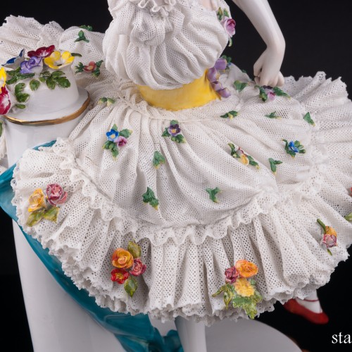 Балерина, кружевная, Volkstedt, Германия, кон. 19 в