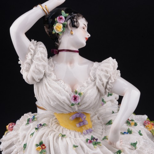 Балерина, кружевная, Volkstedt, Германия, кон. 19 в