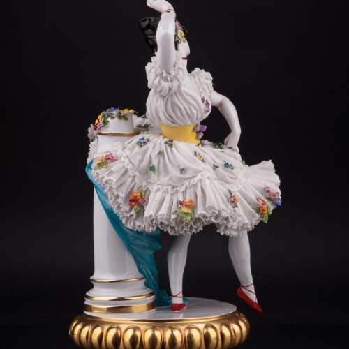 Балерина, кружевная, Volkstedt, Германия, кон. 19 в