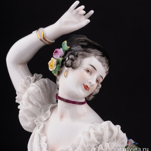 Балерина, кружевная, Volkstedt, Германия, кон. 19 в