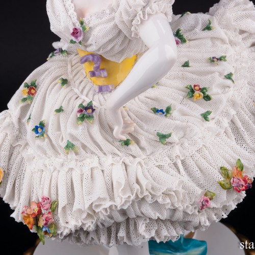 Балерина, кружевная, Volkstedt, Германия, кон. 19 в