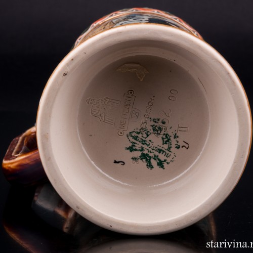 Пивная кружка Друзья, 1/2 л, Villeroy & Boch, Германия, 1900 г