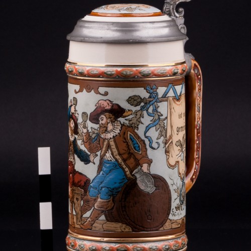 Пивная кружка Друзья, 1/2 л, Villeroy & Boch, Германия, 1900 г