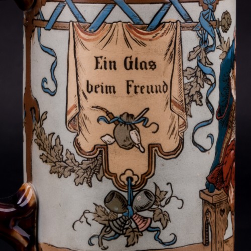 Пивная кружка Друзья, 1/2 л, Villeroy & Boch, Германия, 1900 г