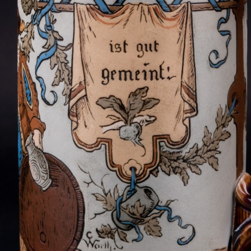 Пивная кружка Друзья, 1/2 л, Villeroy & Boch, Германия, 1900 г