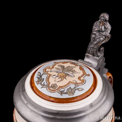 Пивная кружка Друзья, 1/2 л, Villeroy & Boch, Германия, 1900 г