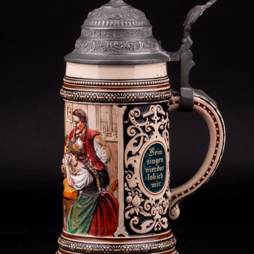 Пивная кружка Игра в карты, 1/2 л, Merkelbach & Wick, Германия