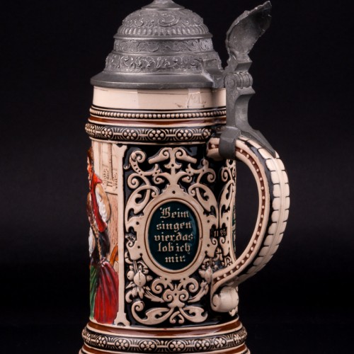 Пивная кружка Игра в карты, 1/2 л, Merkelbach & Wick, Германия