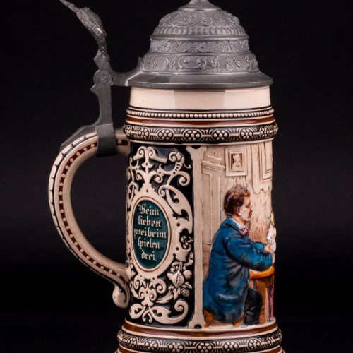 Пивная кружка Игра в карты, 1/2 л, Merkelbach & Wick, Германия