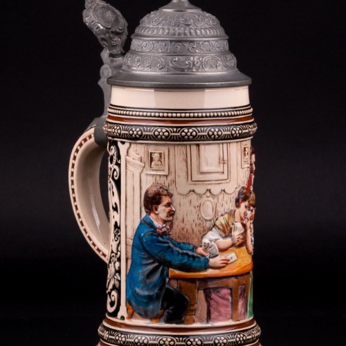 Пивная кружка Игра в карты, 1/2 л, Merkelbach & Wick, Германия