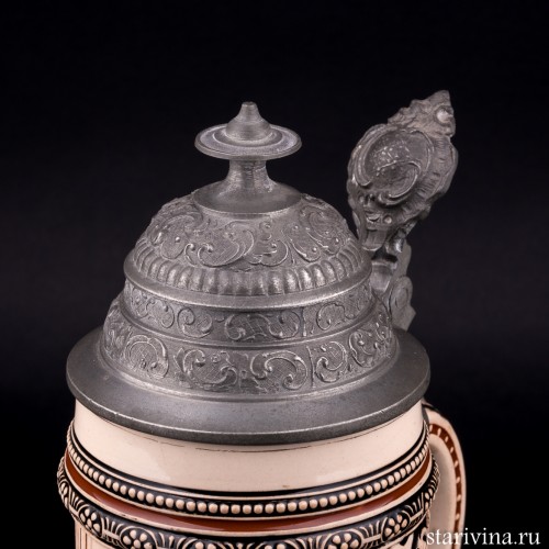 Пивная кружка Игра в карты, 1/2 л, Merkelbach & Wick, Германия