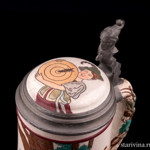 Пивная кружка, 0,5 л, Marzi & Remy, Германия, ок. 1900 г