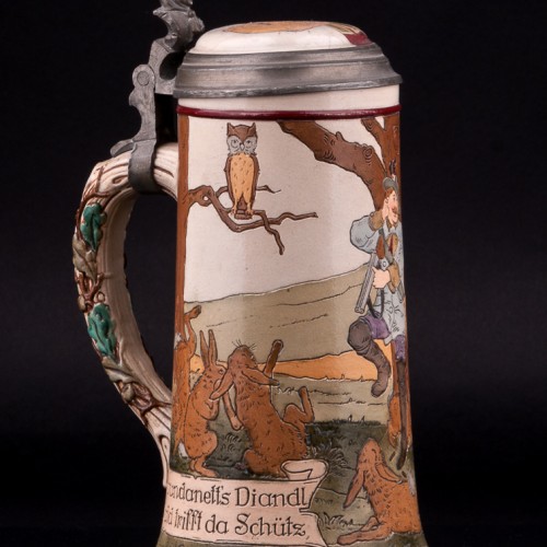 Пивная кружка, 0,5 л, Marzi & Remy, Германия, ок. 1900 г