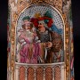 Пивная кружка Ландскнехт с невестой, 1 л, Dumler & Breiden, Германия, 1900 гг