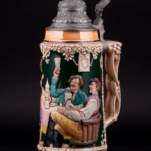 Под гитару, пивная кружка, 1 л, Matthias Girmscheid, Германия, 1900-1912 гг