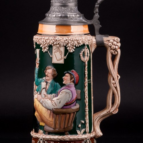 Под гитару, пивная кружка, 1 л, Matthias Girmscheid, Германия, 1900-1912 гг