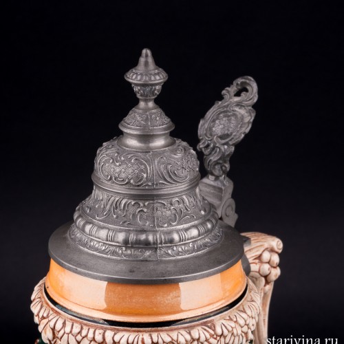 Под гитару, пивная кружка, 1 л, Matthias Girmscheid, Германия, 1900-1912 гг