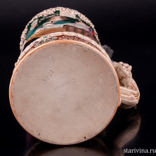 Под гитару, пивная кружка, 1 л, Matthias Girmscheid, Германия, 1900-1912 гг