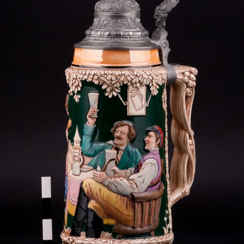 Под гитару, пивная кружка, 1 л, Matthias Girmscheid, Германия, 1900-1912 гг