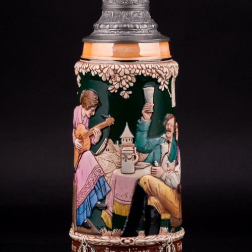 Под гитару, пивная кружка, 1 л, Matthias Girmscheid, Германия, 1900-1912 гг