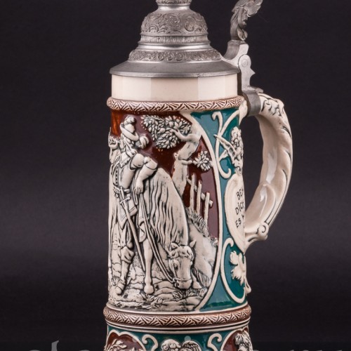 Трубач, пивная кружка 1/2 л, Dumler & Breiden, Германия, нач. 20 в