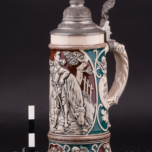 Трубач, пивная кружка 1/2 л, Dumler & Breiden, Германия, нач. 20 в