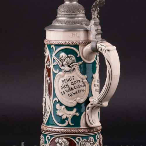 Трубач, пивная кружка 1/2 л, Dumler & Breiden, Германия, нач. 20 в