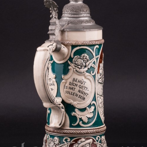 Трубач, пивная кружка 1/2 л, Dumler & Breiden, Германия, нач. 20 в