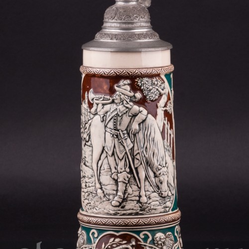 Трубач, пивная кружка 1/2 л, Dumler & Breiden, Германия, нач. 20 в