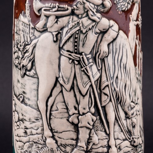 Трубач, пивная кружка 1/2 л, Dumler & Breiden, Германия, нач. 20 в