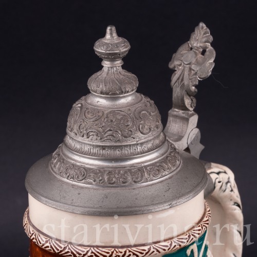 Трубач, пивная кружка 1/2 л, Dumler & Breiden, Германия, нач. 20 в