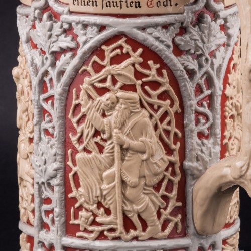 Охота, пивная кружка, 1 л, Villeroy & Boch, Германия, 1880-90 гг