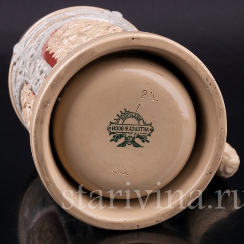 Охота, пивная кружка, 1 л, Villeroy & Boch, Германия, 1880-90 гг