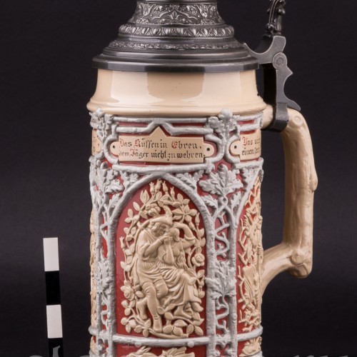 Охота, пивная кружка, 1 л, Villeroy & Boch, Германия, 1880-90 гг