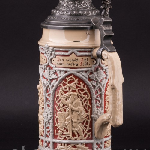 Охота, пивная кружка, 1 л, Villeroy & Boch, Германия, 1880-90 гг