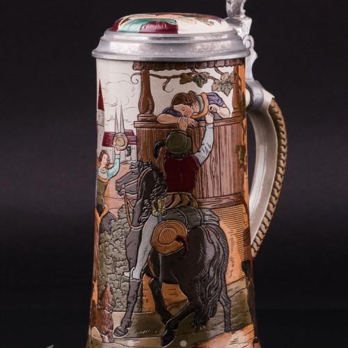 Прощание, пивная кружка, 1/2 л, Marzi & Remy, Германия, ок. 1900 г