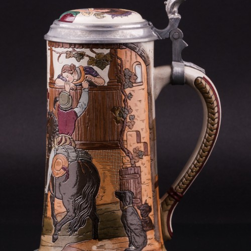 Прощание, пивная кружка, 1/2 л, Marzi & Remy, Германия, ок. 1900 г