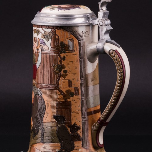 Прощание, пивная кружка, 1/2 л, Marzi & Remy, Германия, ок. 1900 г