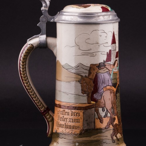 Прощание, пивная кружка, 1/2 л, Marzi & Remy, Германия, ок. 1900 г