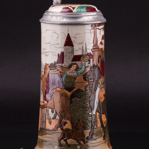 Прощание, пивная кружка, 1/2 л, Marzi & Remy, Германия, ок. 1900 г