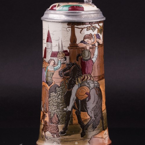 Прощание, пивная кружка, 1/2 л, Marzi & Remy, Германия, ок. 1900 г