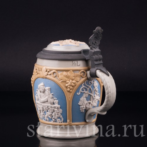 Пивная кружка 1/2 л, Villeroy & Boch, Германия, 1894 г