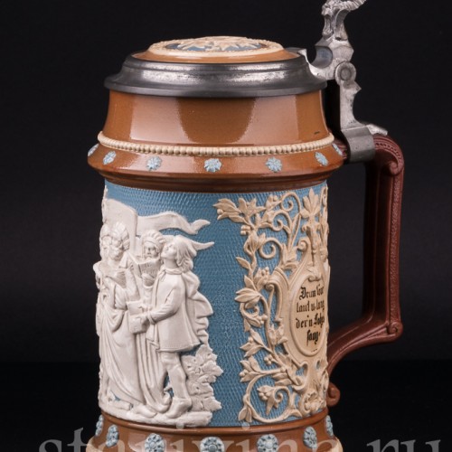 Пивная кружка Певцы, 1 л, Villeroy & Boch, Германия, 1905 г