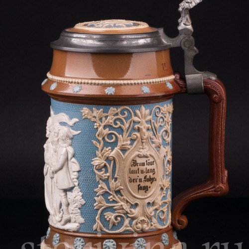 Пивная кружка Певцы, 1 л, Villeroy & Boch, Германия, 1905 г