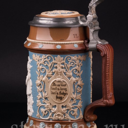 Пивная кружка Певцы, 1 л, Villeroy & Boch, Германия, 1905 г