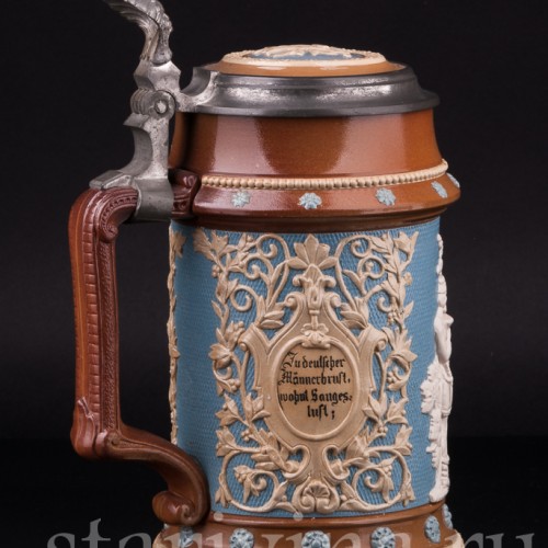 Пивная кружка Певцы, 1 л, Villeroy & Boch, Германия, 1905 г